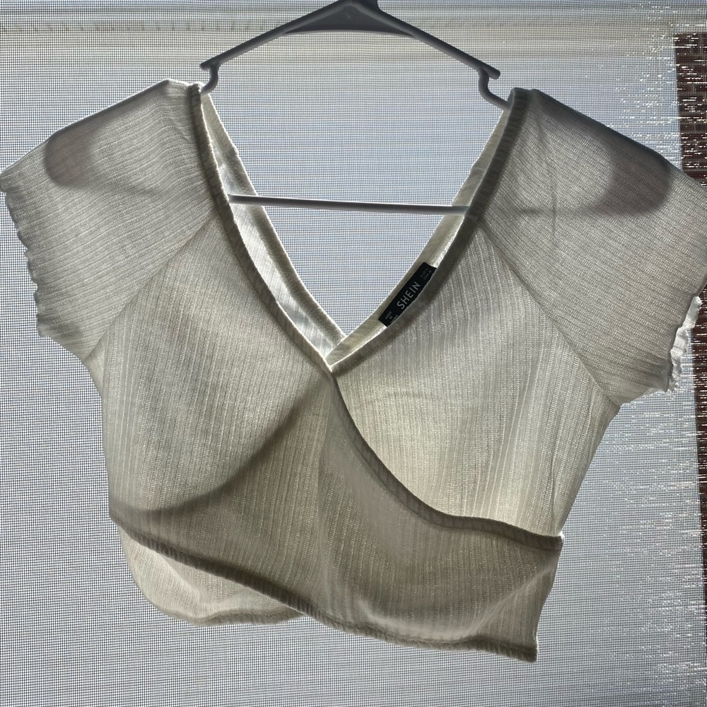 White crop top